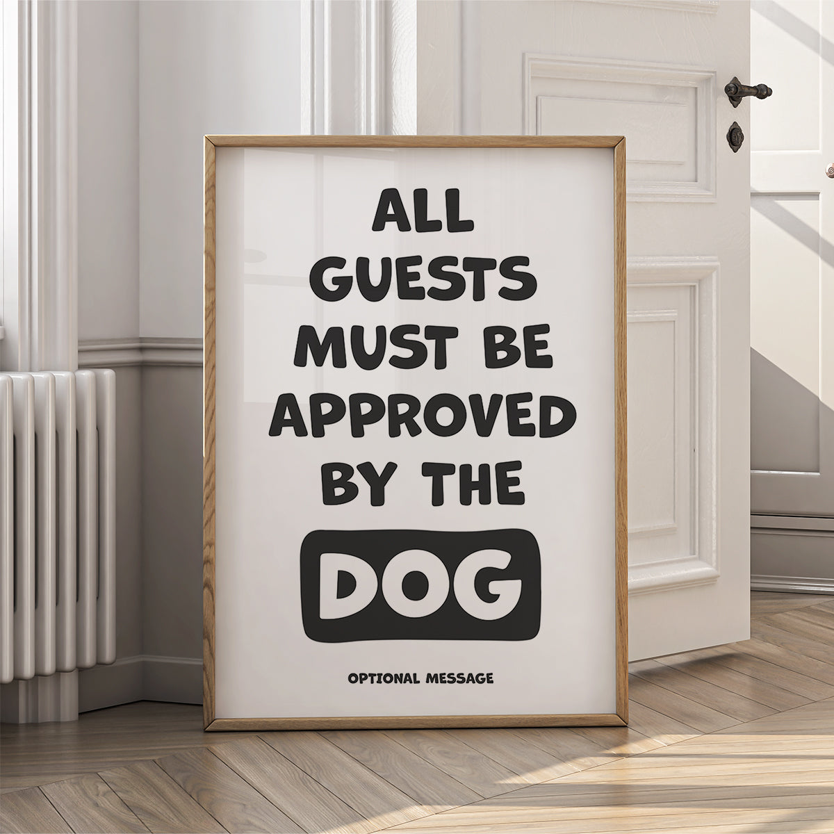 Personalised Dog Lover Present - All Guests Must Be Approved