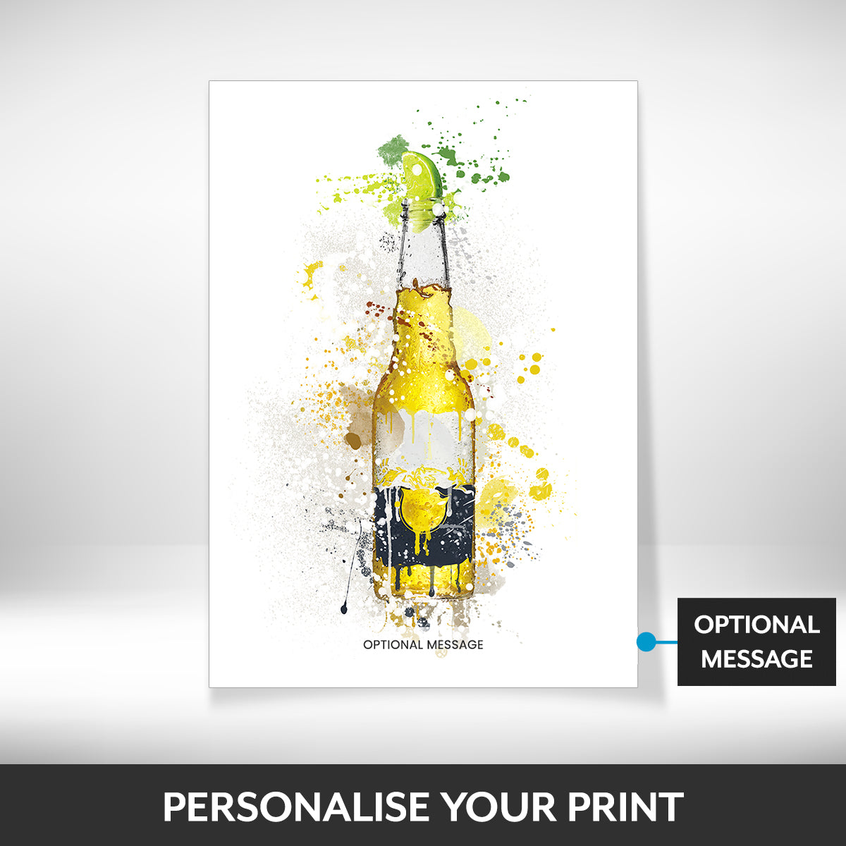 What can be personalised on this pictures for dining room walls