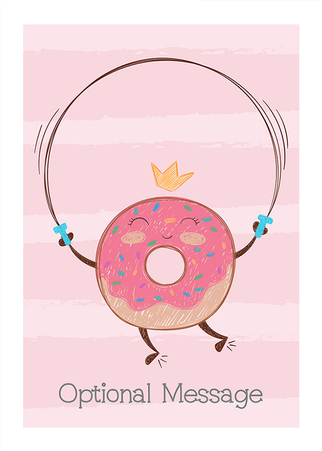 Personalised Fun Birthday Card - Funny Donut