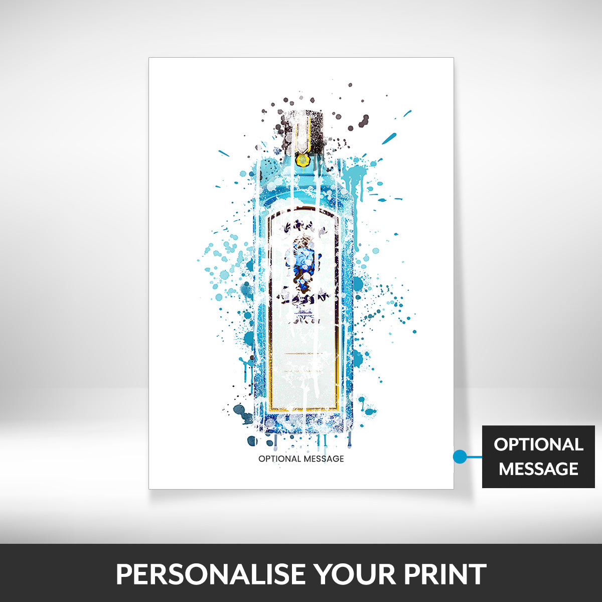 What can be personalised on this pictures for dining room walls