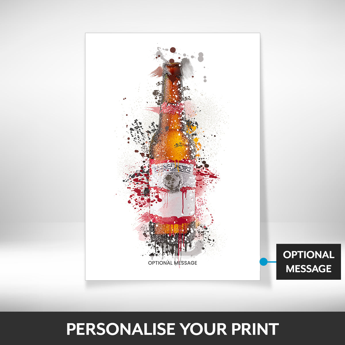 What can be personalised on this pictures for dining room walls