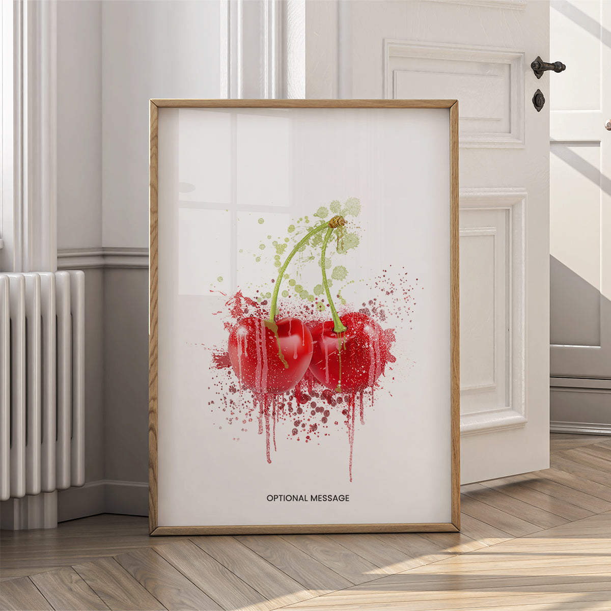 Kitchen Wall Art Decor - Red Cherries - Food Fruit - {VARIATION}