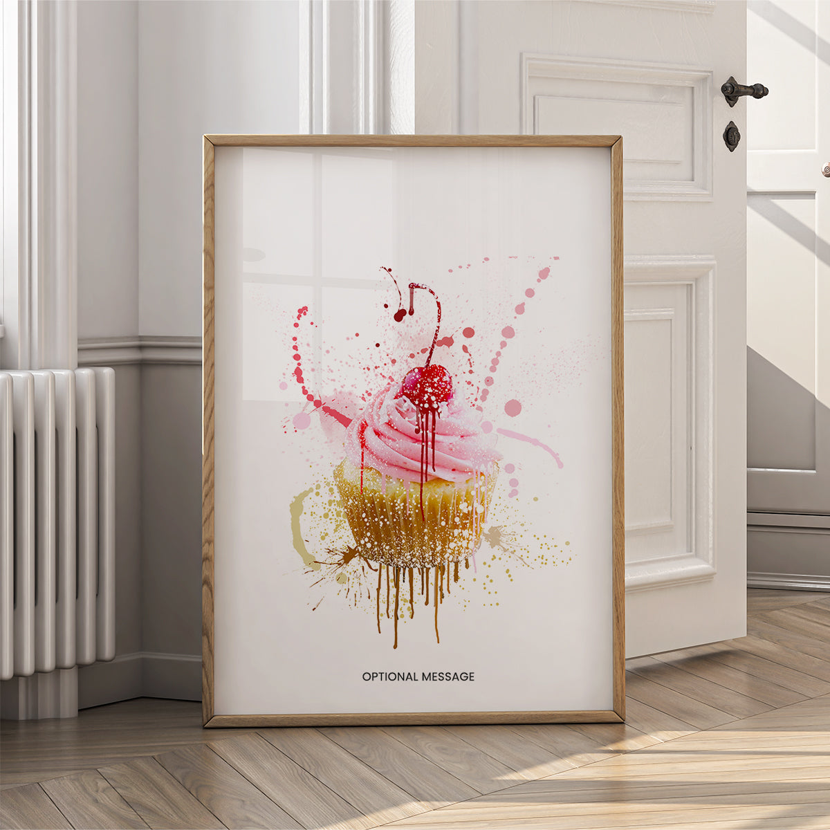 Kitchen Wall Art Decor - Cherry Cupcake - Food - {VARIATION}