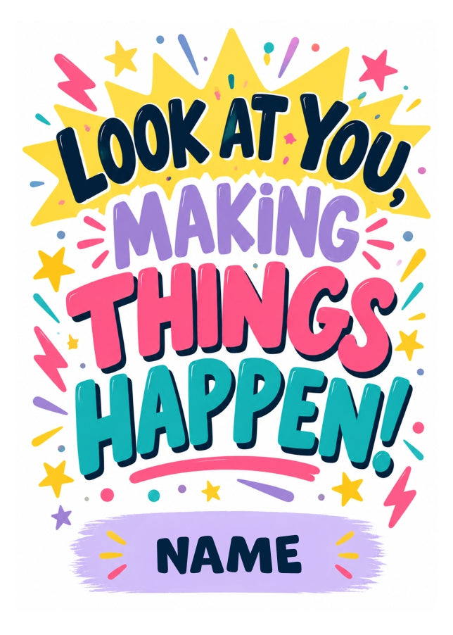 Congratulations Card Making Things Happen