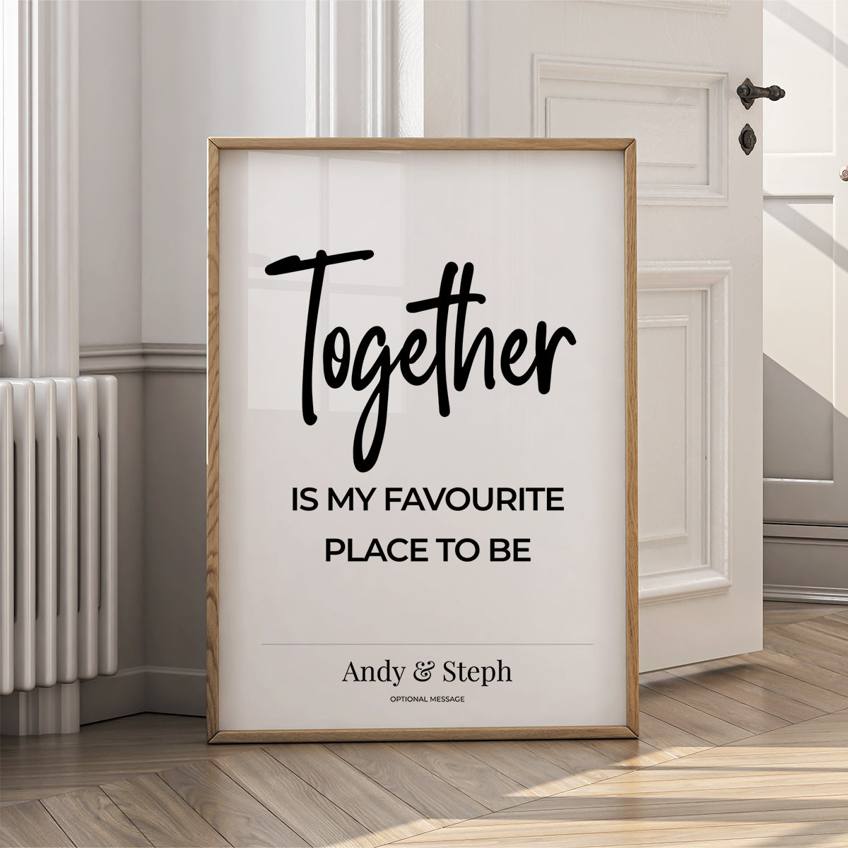 Couples Affirmation Poster - Together Is My Favourite Place - {VARIATION}