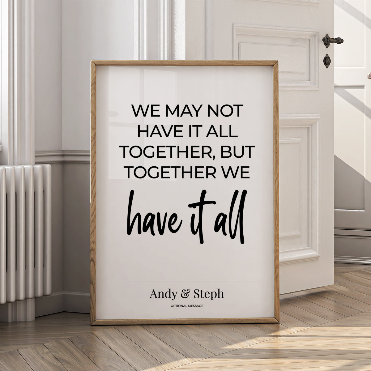 Couples Affirmation Poster - Together We Have It All - {VARIATION}