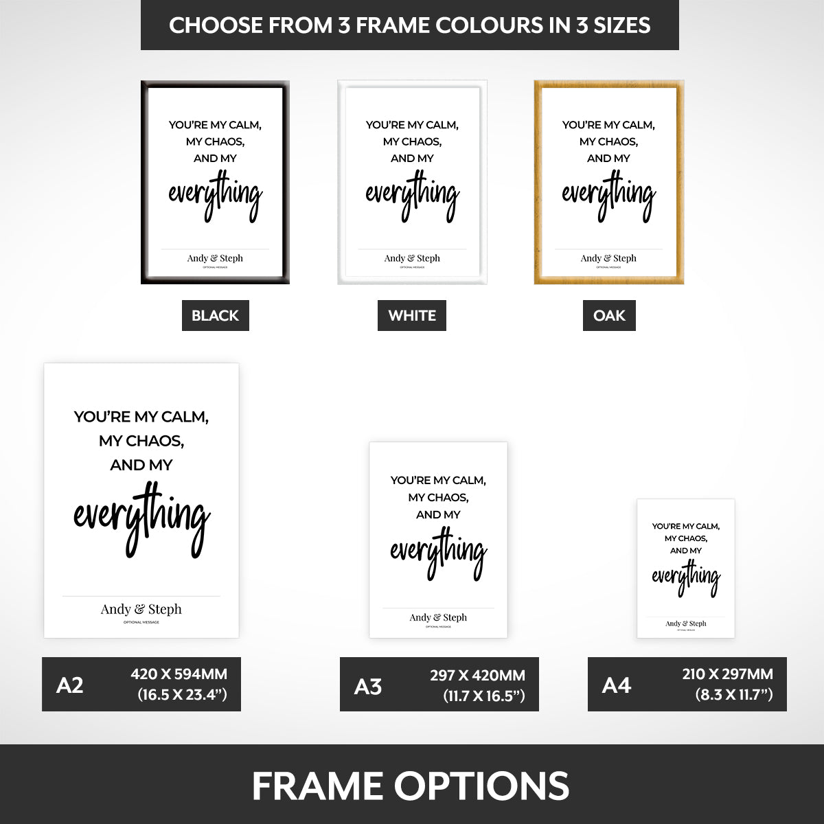 Frame options