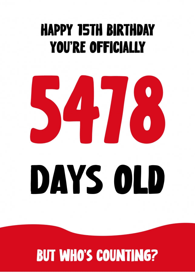 Blue Stars Boy 15th Birthday Card - View #13