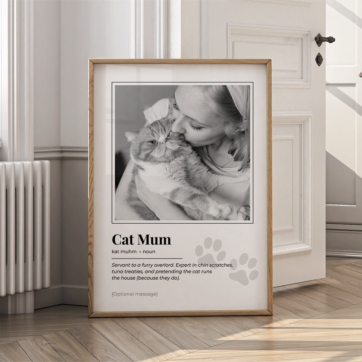 Personalised Wall Art Print for Cat Mum - Definition Poster - {VARIATION}