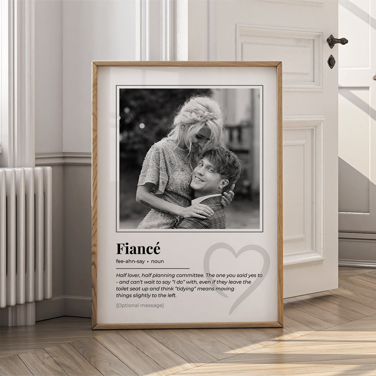 Personalised Wall Art Print for Fiance - Definition Poster - {VARIATION}