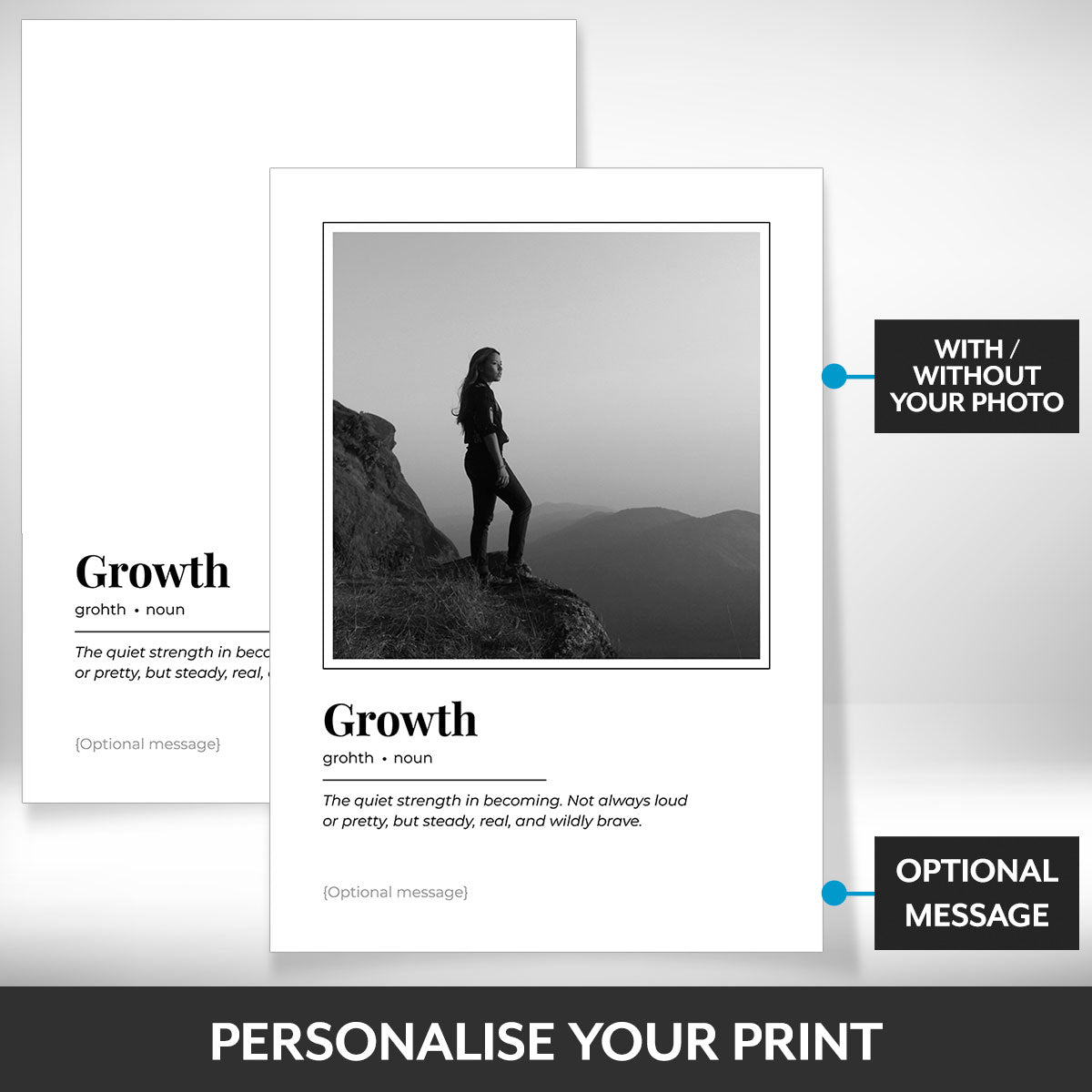 What can be personalised on this canvas wall art