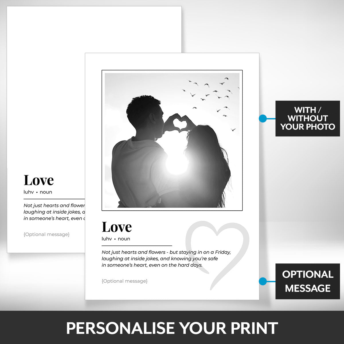 What can be personalised on this canvas wall art