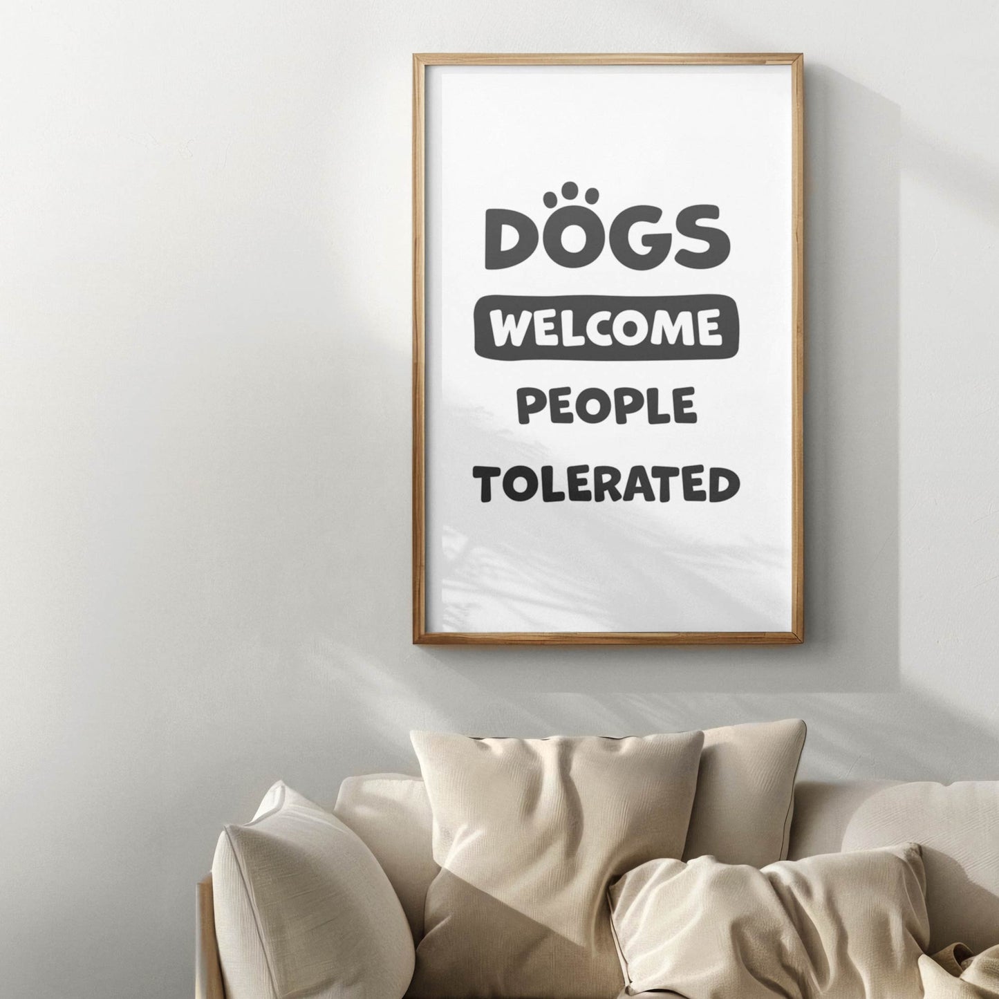 wall art for living room shown in a living room