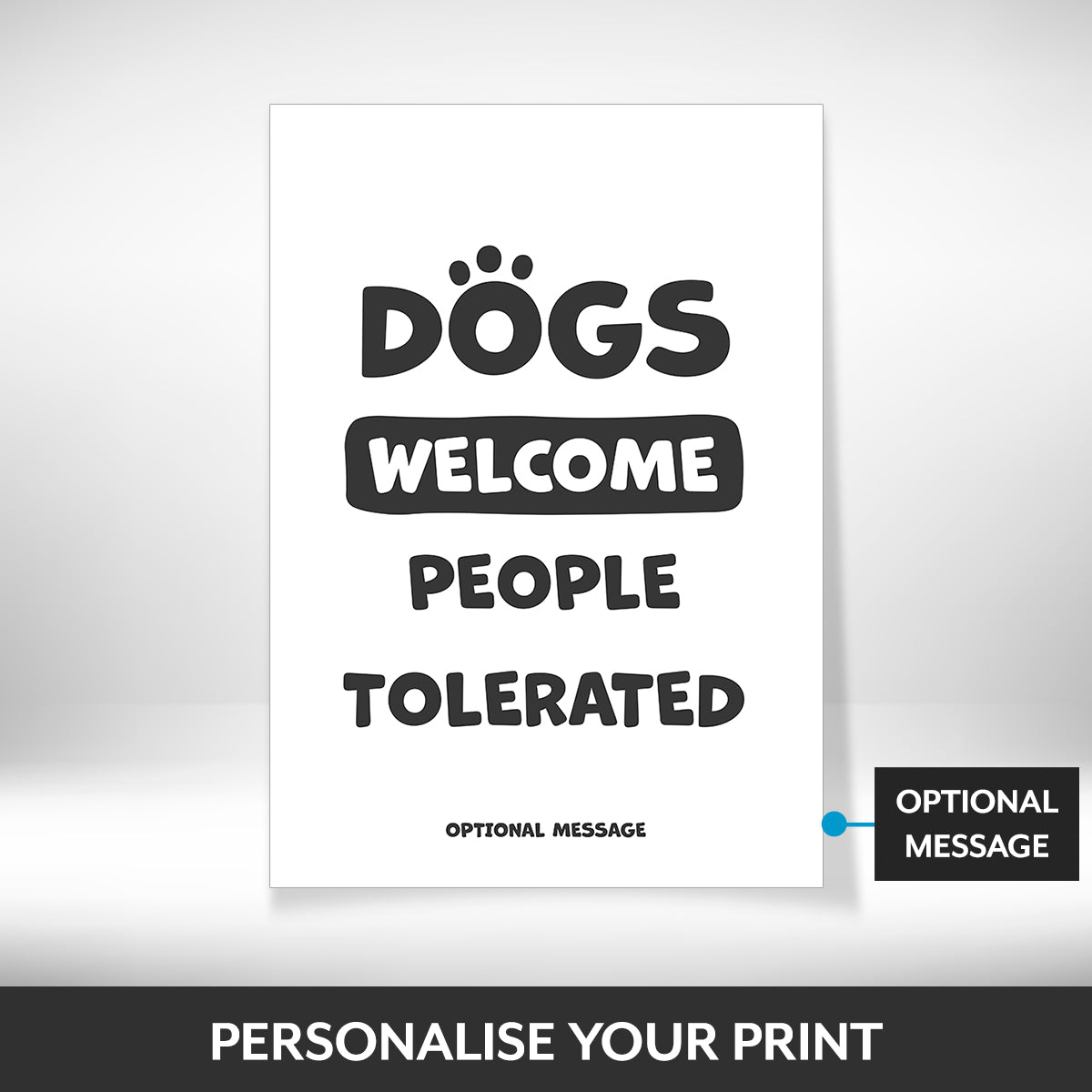 What can be personalised on this dog lover gift