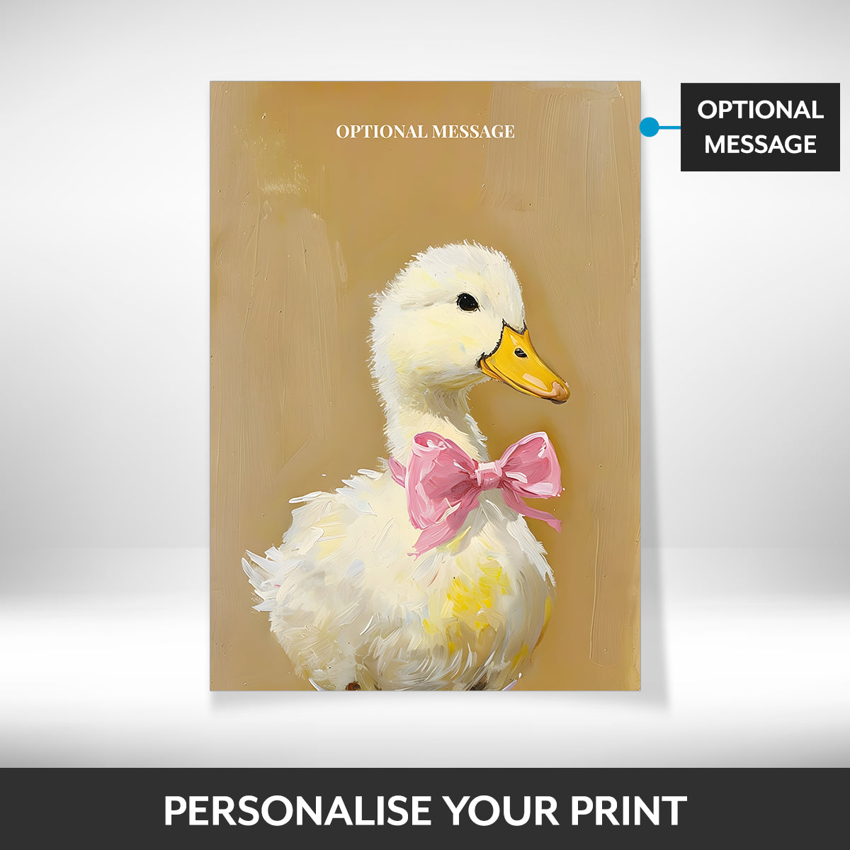 What can be personalised on this spring wall art