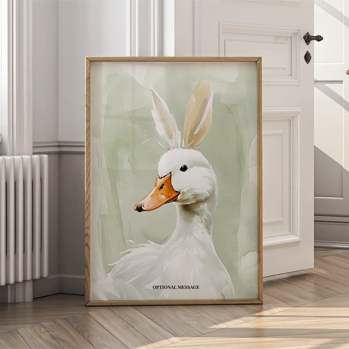 Spring Wall Art Print - Cute Easter Duck - {VARIATION}