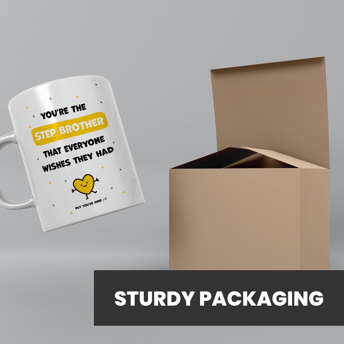 Best step brother mug dispatched in sturdy packaging