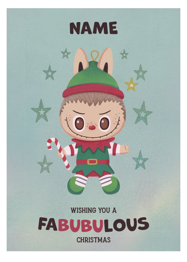 Girls Christmas Card - Ugly Doll - Cute Weird Collectable Xmas Card