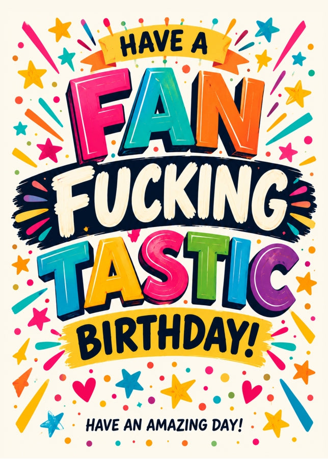 Funny Rude Birthday Card for Him or Her
