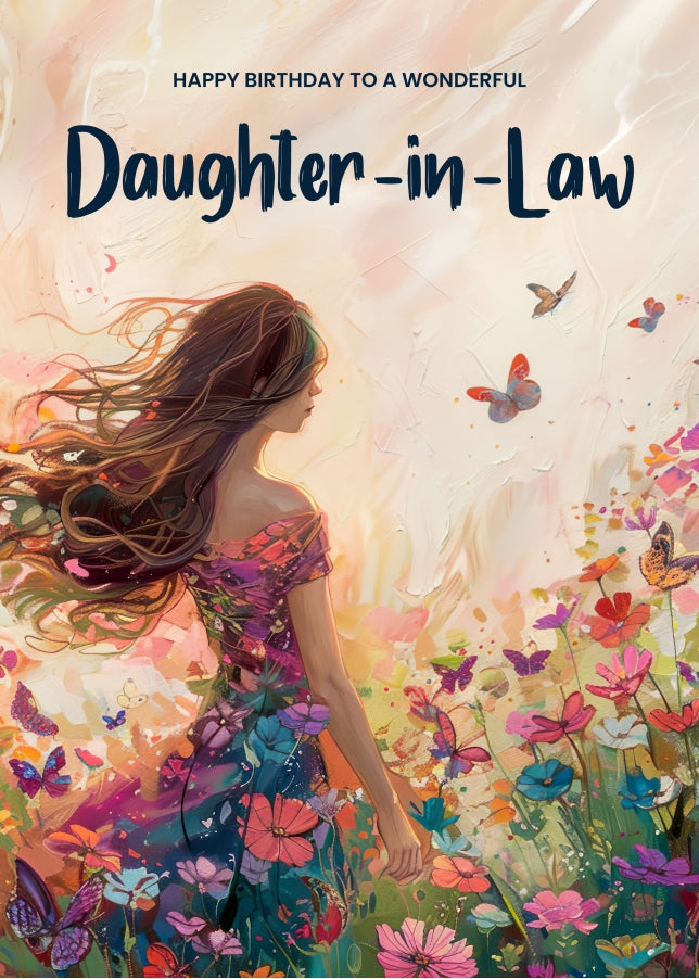 Elegant Birthday Card for Daughter-in-Law