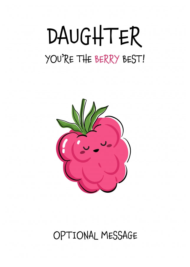 Fruit Pun Birthday Day Card for Daughter - The Berry Best
