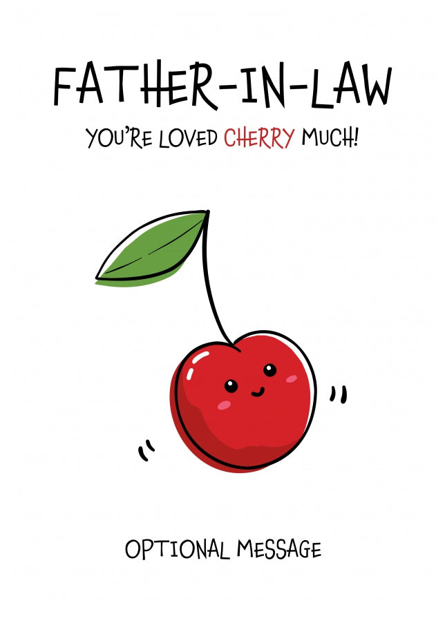 Fruit Pun Birthday Day Card for Father-in-law - Loved Very Much