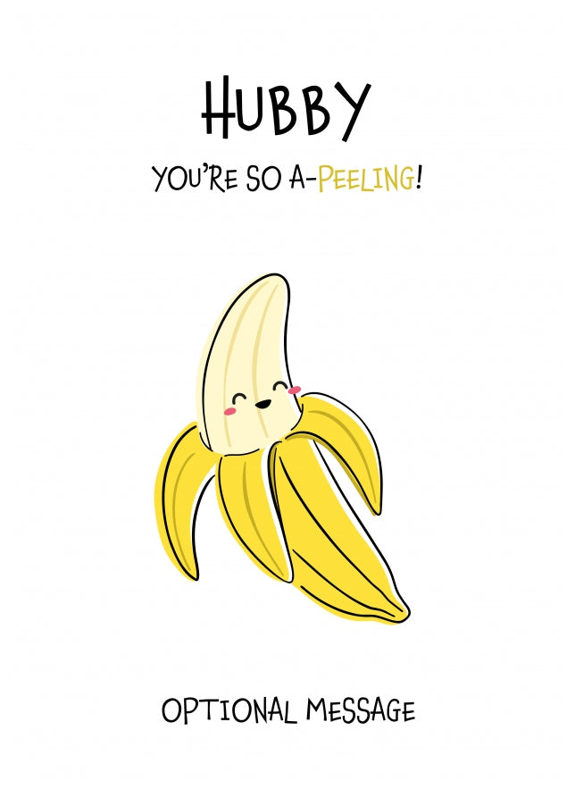 Fruit Pun Birthday Day Card for Hubby - You're So Appealing