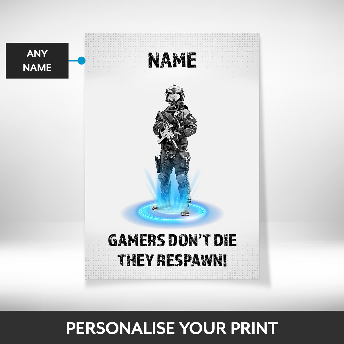 What can be personalised on this boys bedroom accessories