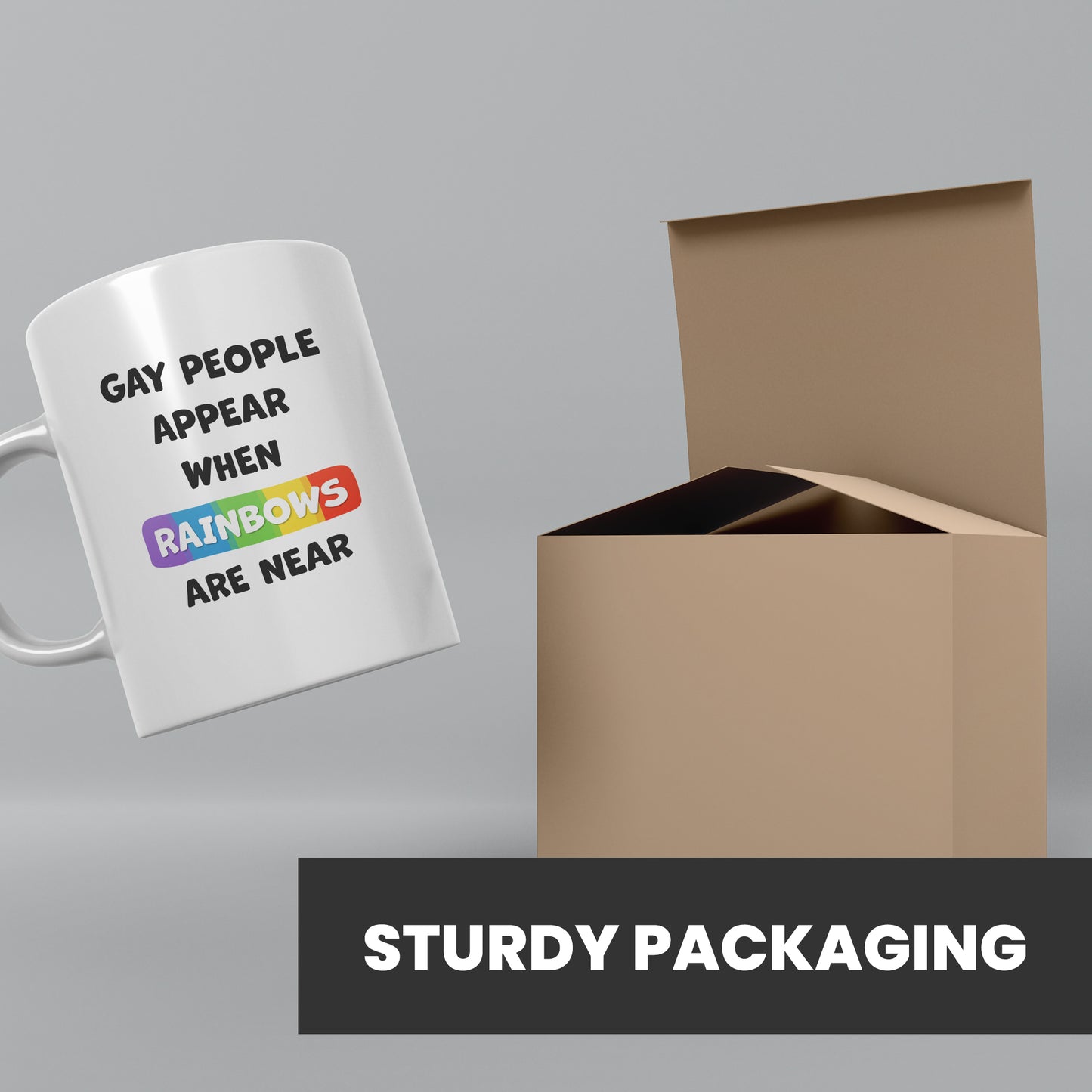 Funny mugs for women dispatched in sturdy packaging