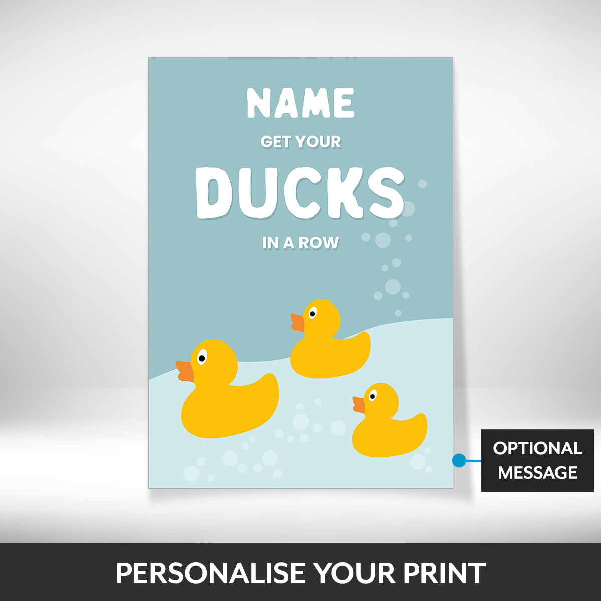 What can be personalised on this spring wall art