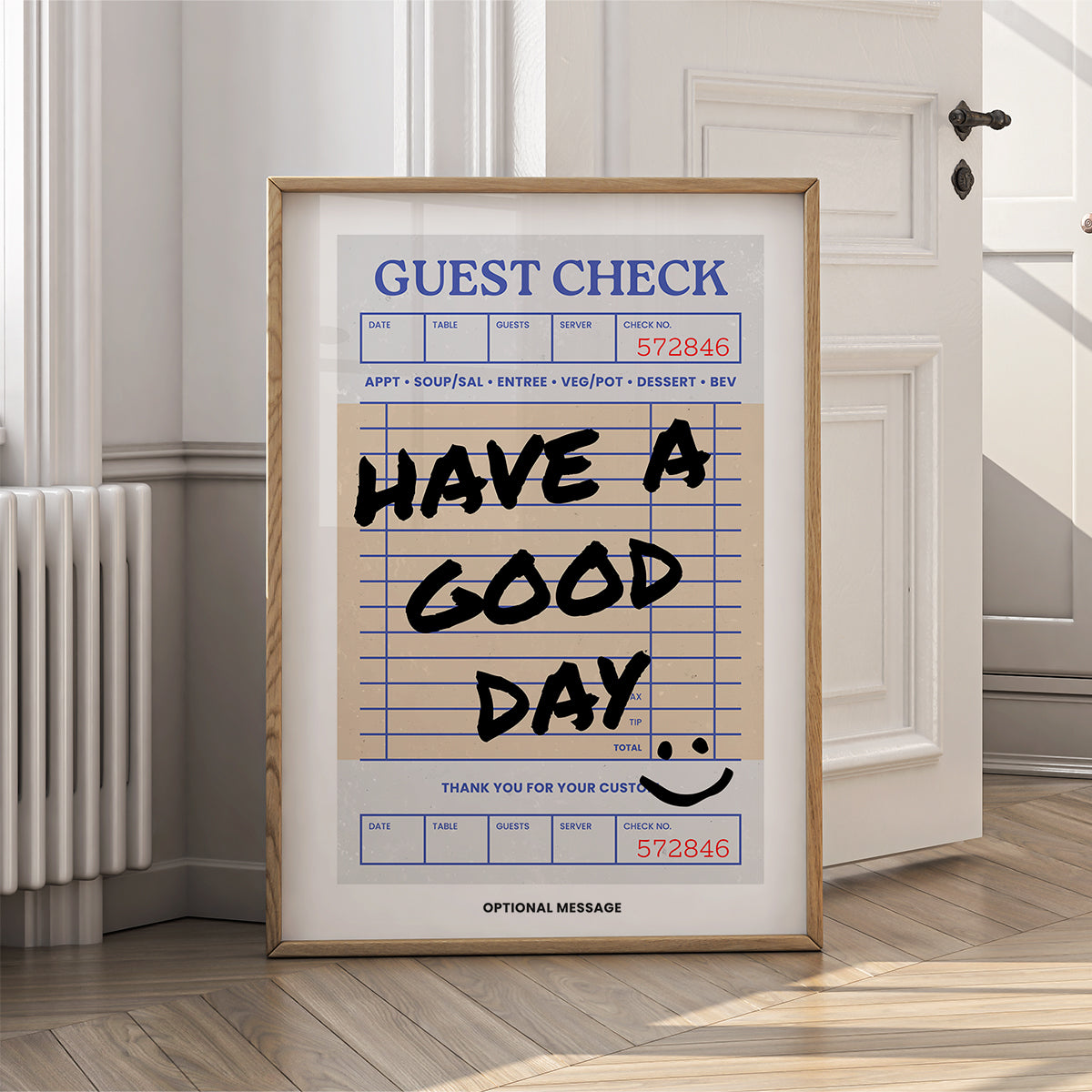 Personalised Living Room Art - Have a Good Day - {VARIATION}