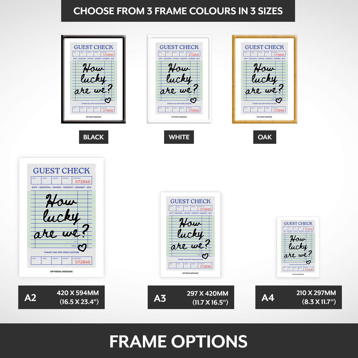 Frame options