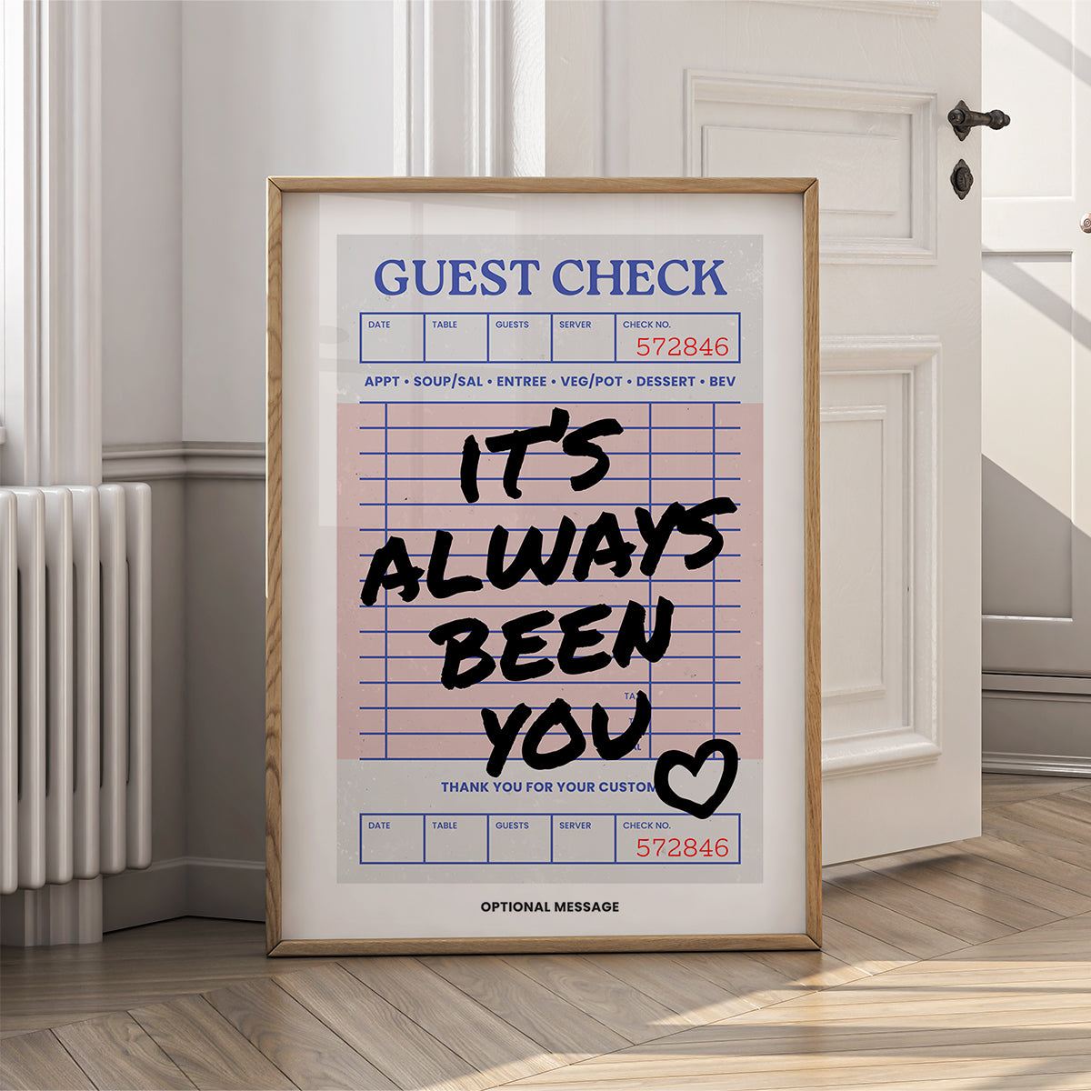 Personalised Living Room Art - It's Always Been You - {VARIATION}