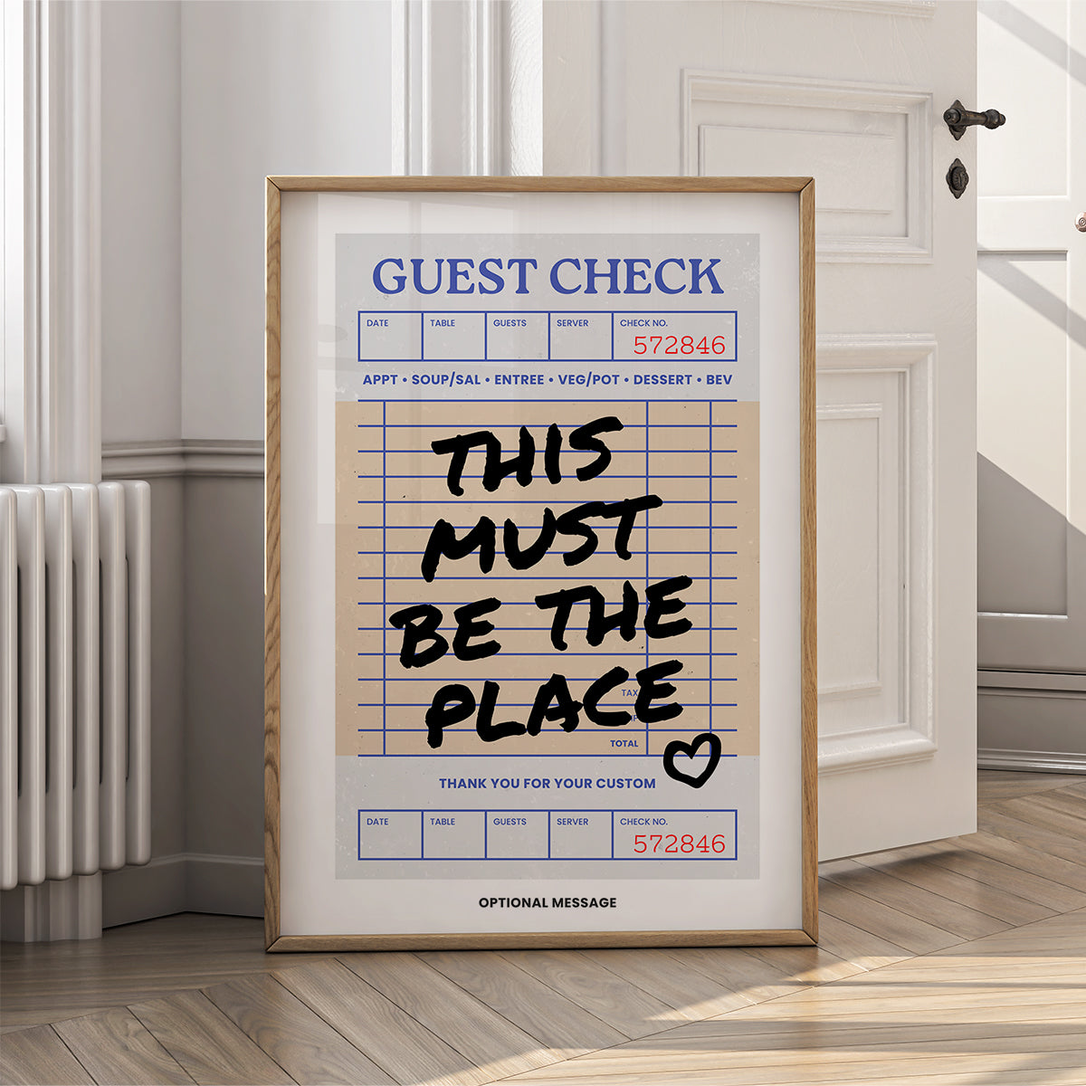 Personalised Living Room Art - This Must Be The Place - {VARIATION}