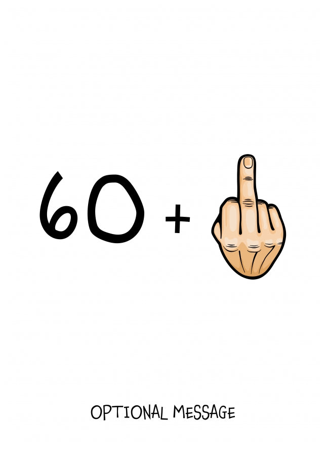 Happy 61st Birthday Card - 60 Plus 1