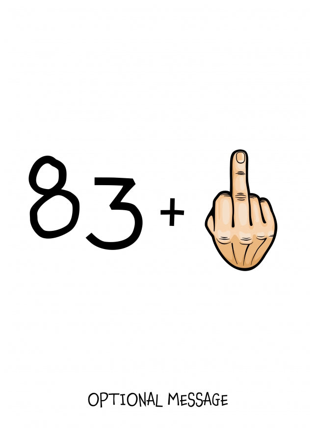 Happy 84th Birthday Card - 83 Plus 1