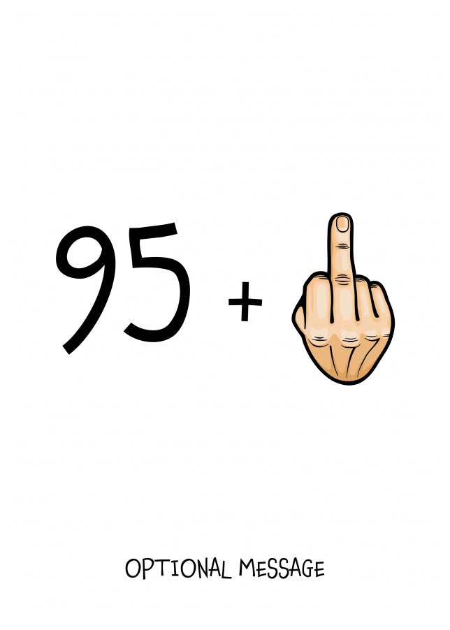 Happy 96th Birthday Card - 95 Plus 1