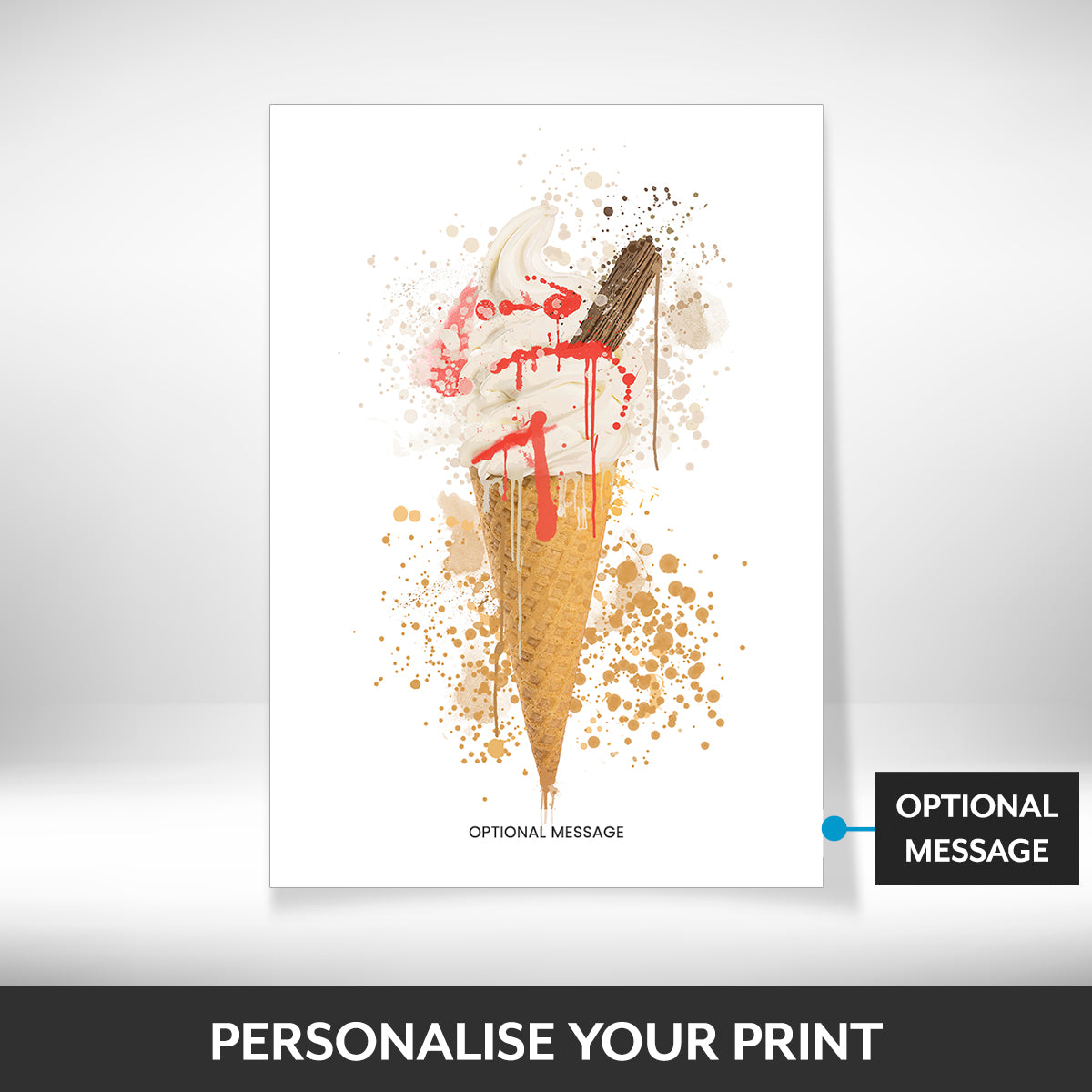 What can be personalised on this pictures for kitchen walls