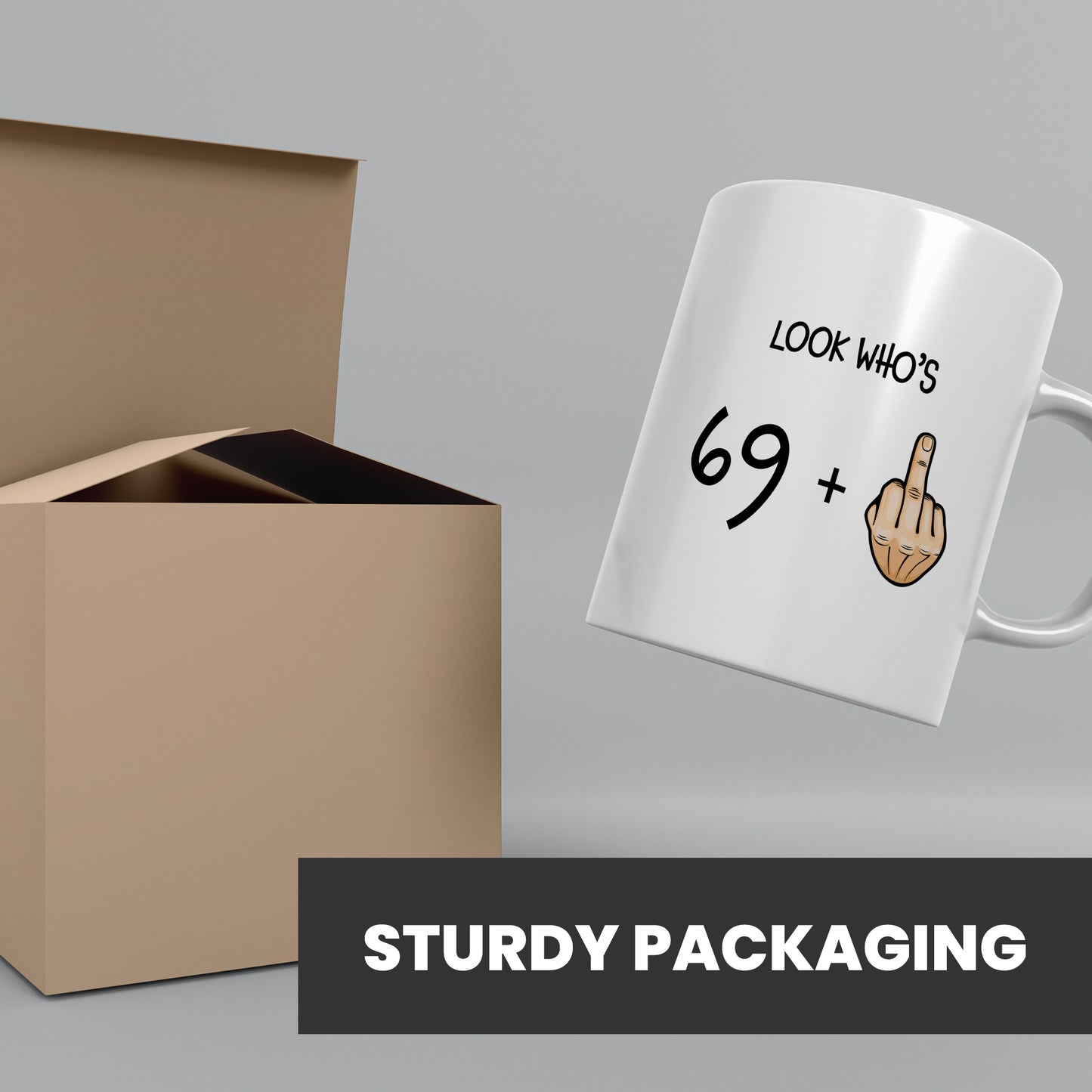 70th birthday gift dispatched in sturdy packaging