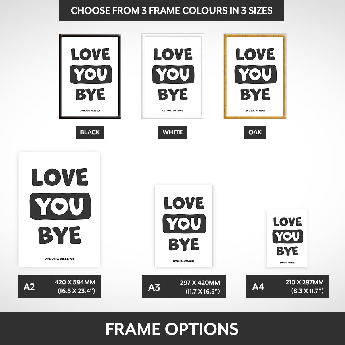 Frame options