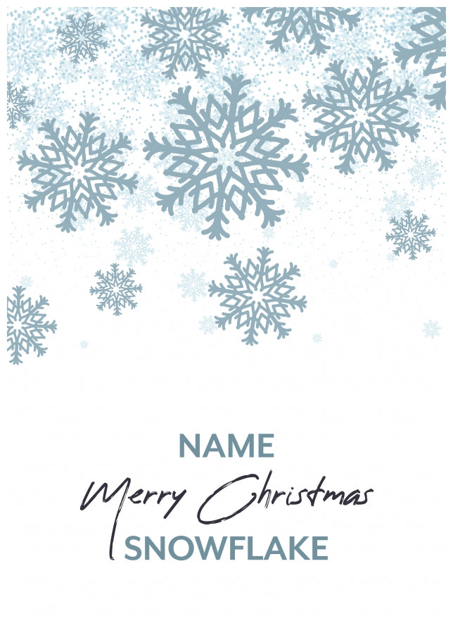 Insulting Christmas Cards - Merry Christmas Snowflake!