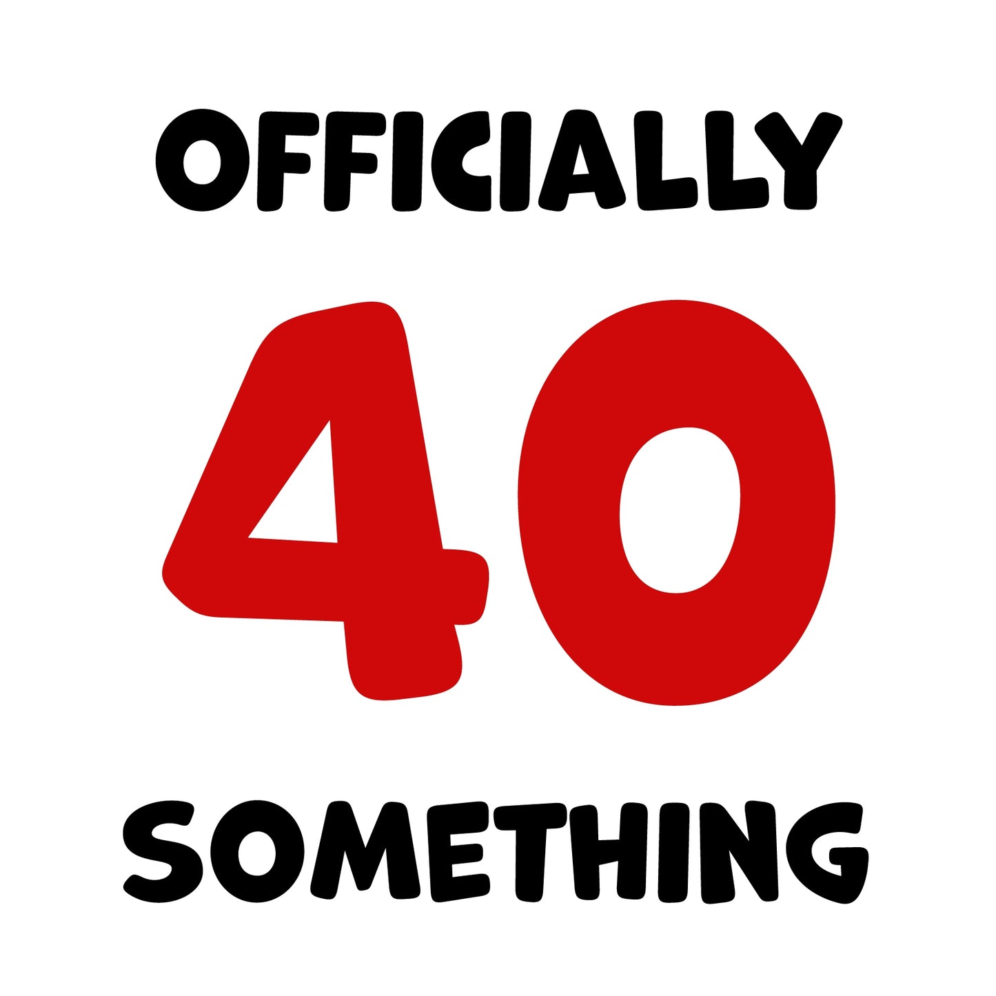 Funny Friend Birthday Card For Women and Men in Their 40s - 40 Something!