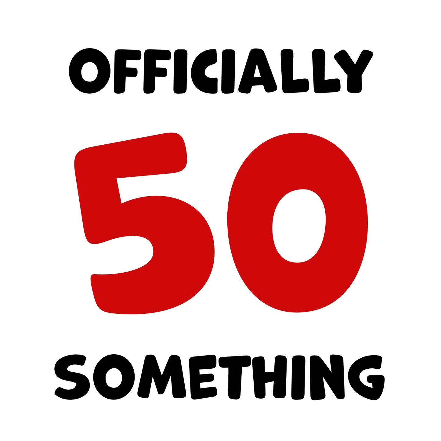 Funny Friend Birthday Card For Women and Men in Their 50s - 50 Something!