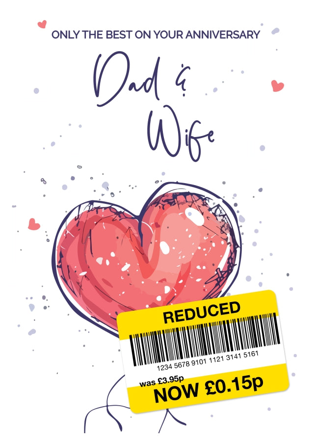 Dad and Wife Anniversary Card - Only the Best Wedding Anniversary Card