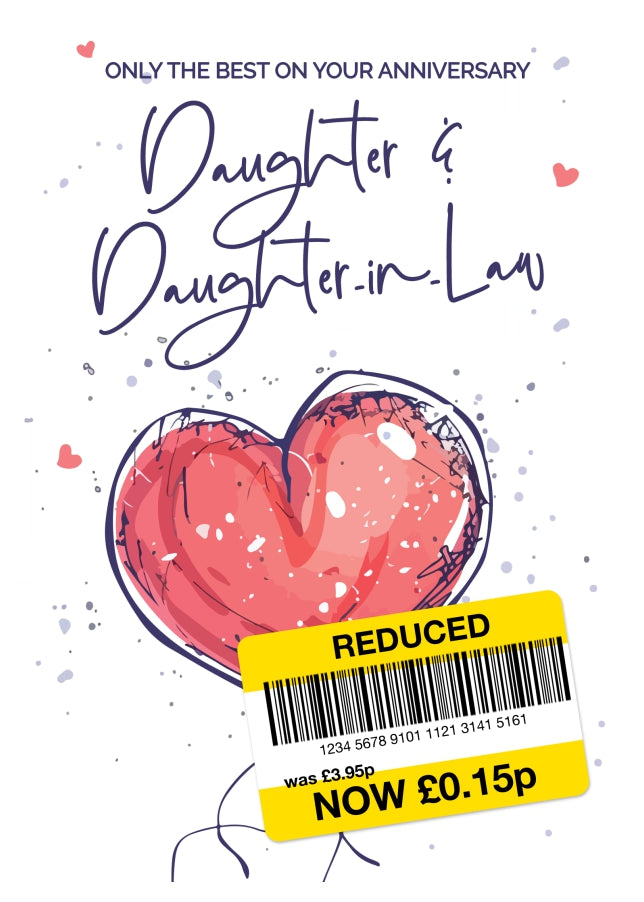 Daughter and Daughter-in-Law Anniversary Card - Only the Best Wedding Anniversary Card