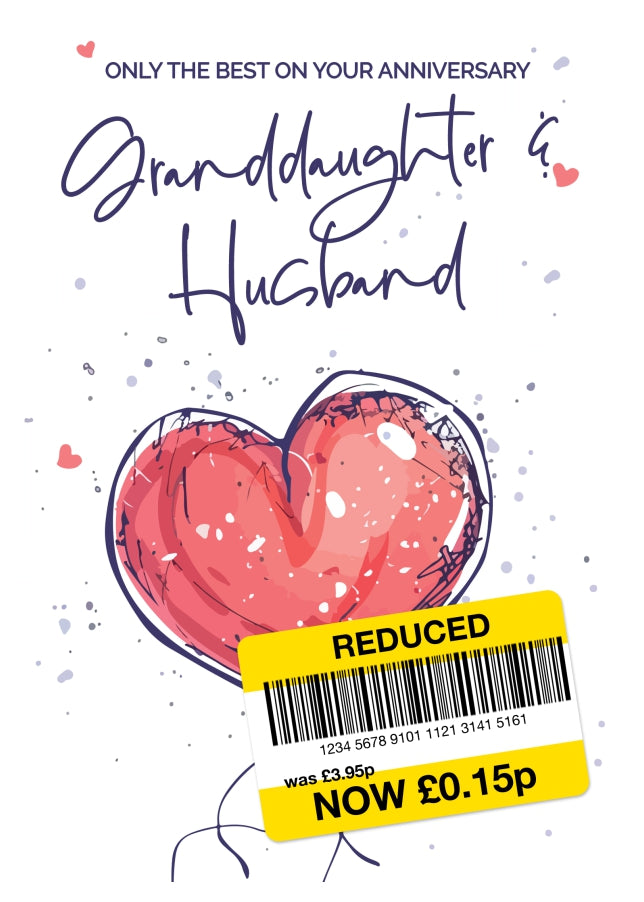 Granddaughter and Husband Anniversary Card - Only the Best Wedding Anniversary Card