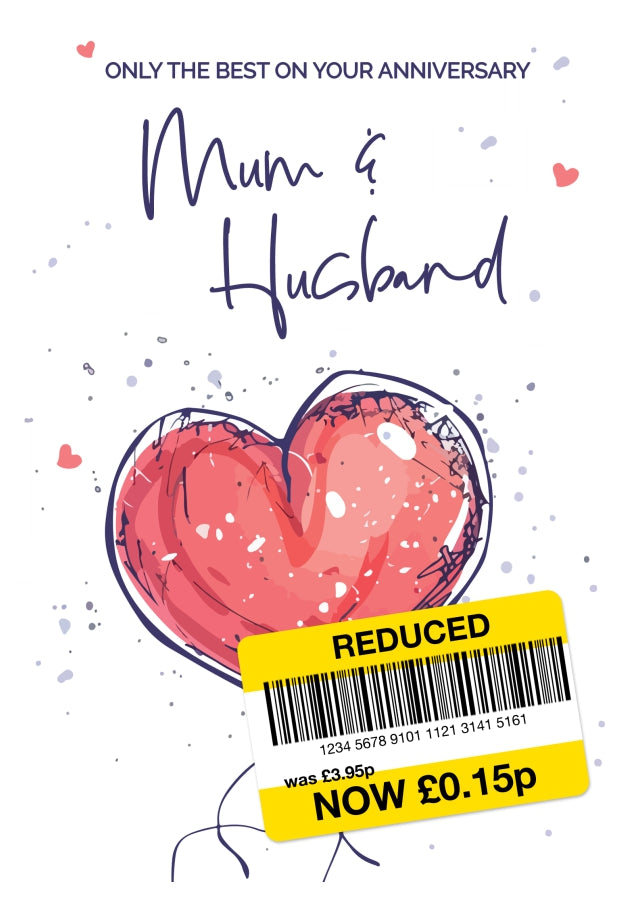 Mum and Husband Anniversary Card - Only the Best Wedding Anniversary Card