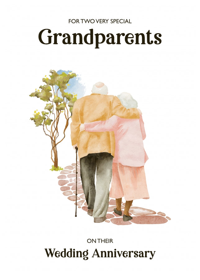 Nan and Grandad Anniversary Card for Golden, Ruby, Silver Anniversary