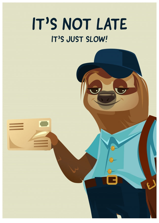 Sloth Birthday Card | Happy Fathers Day Card Sloth