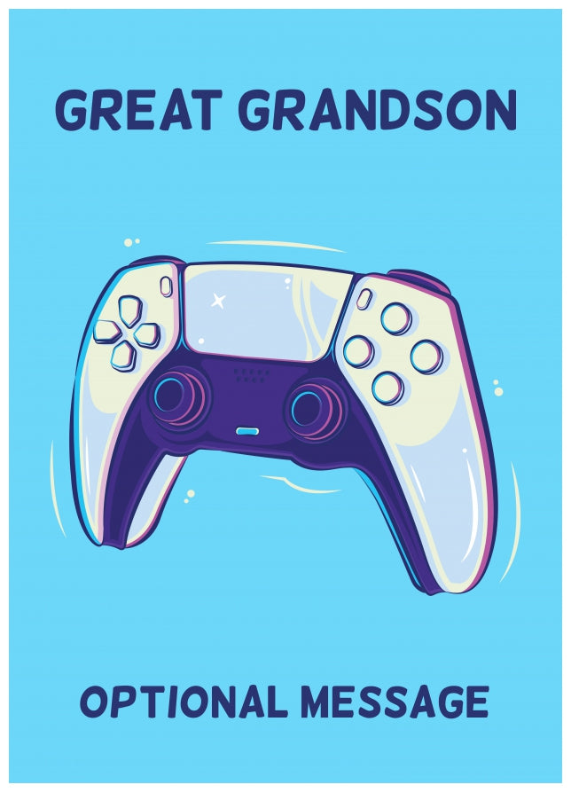 PS5 Controller Card for Great Grandson - Birthday / Christmas